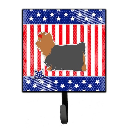 Jensendistributionservices USA Patriotic Yorkshire Terrier Yorkie Leash or Key Holder MI1657432